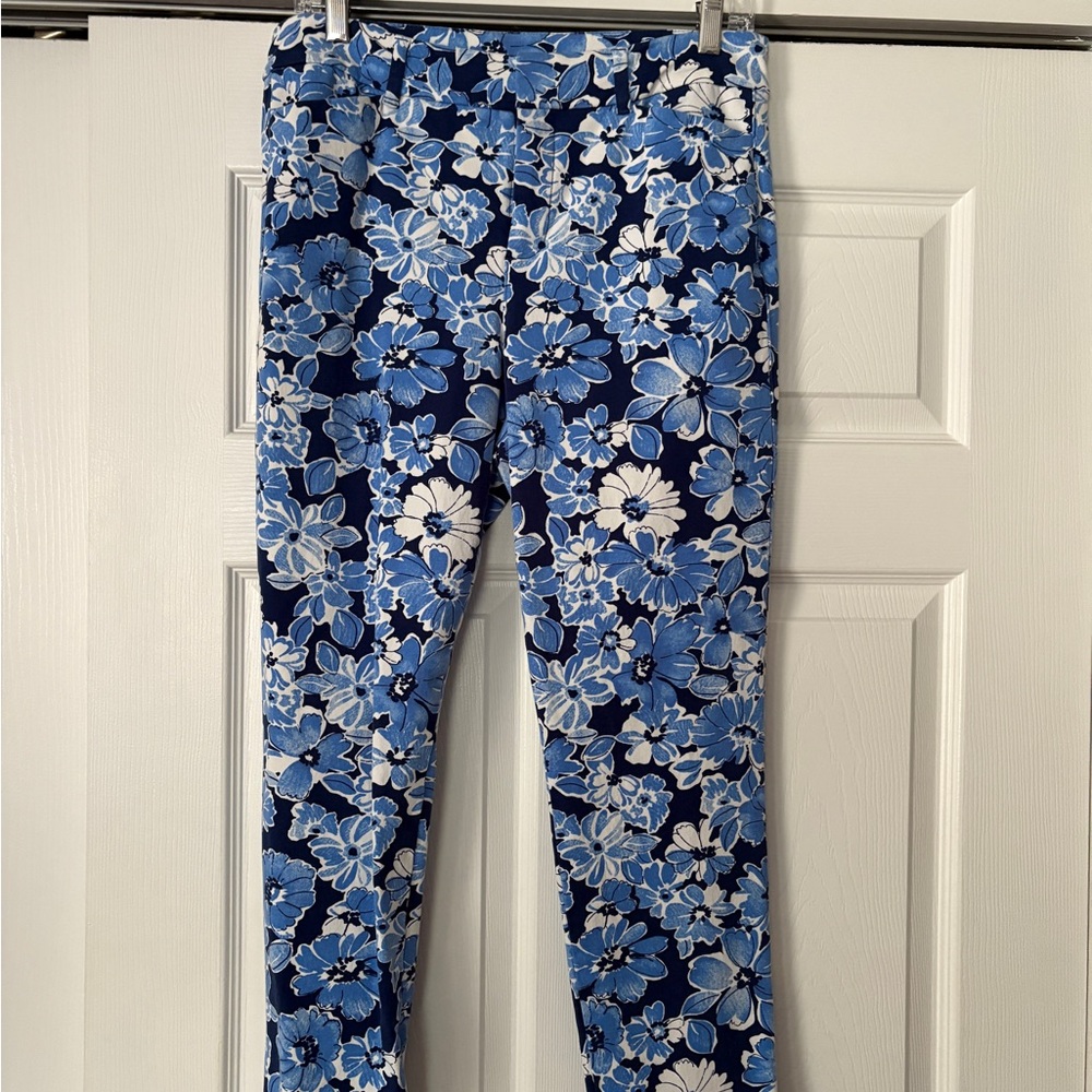 Old Navy Blue and White Pixie Pants